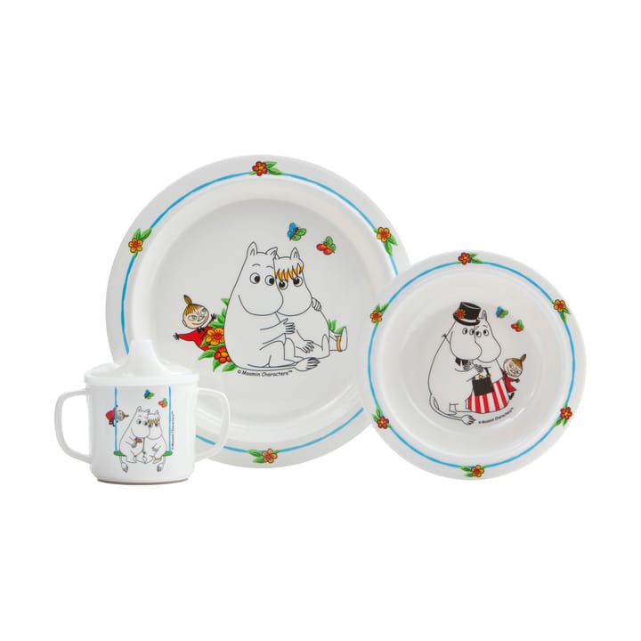 Mumin children's dinnerware set 3 pieces - White - Rätt Start