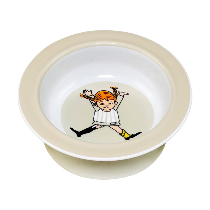 Pippi Cirkus suction cup plate Ø15.5 cm - Beige - Rätt Start