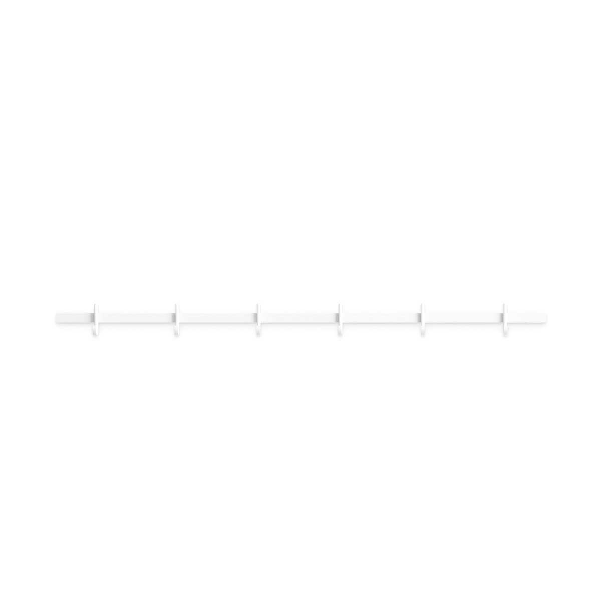 Relief Relief hook rack medium 82 cm White