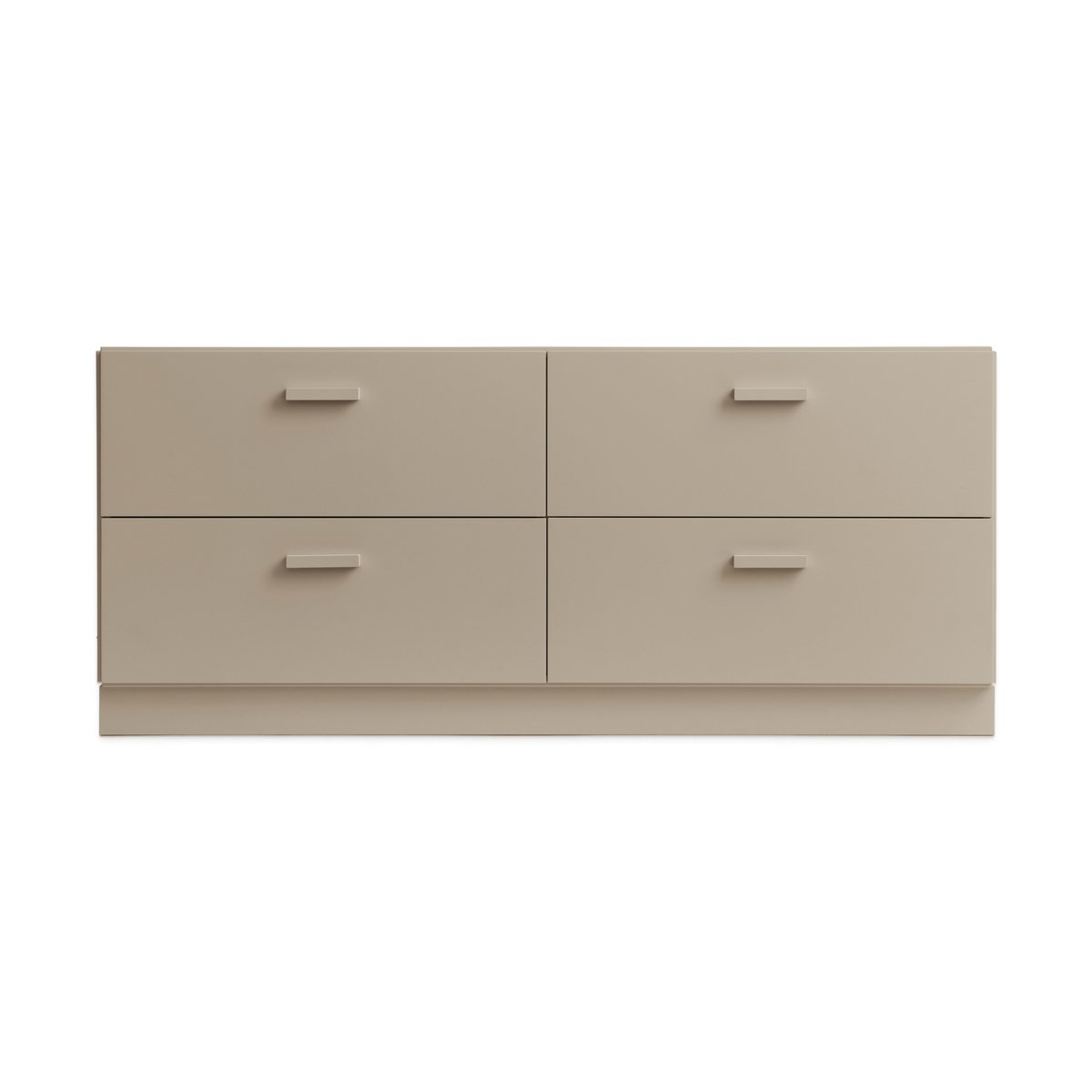 Relief Relief low dresser with base 123x46.6 cm beige