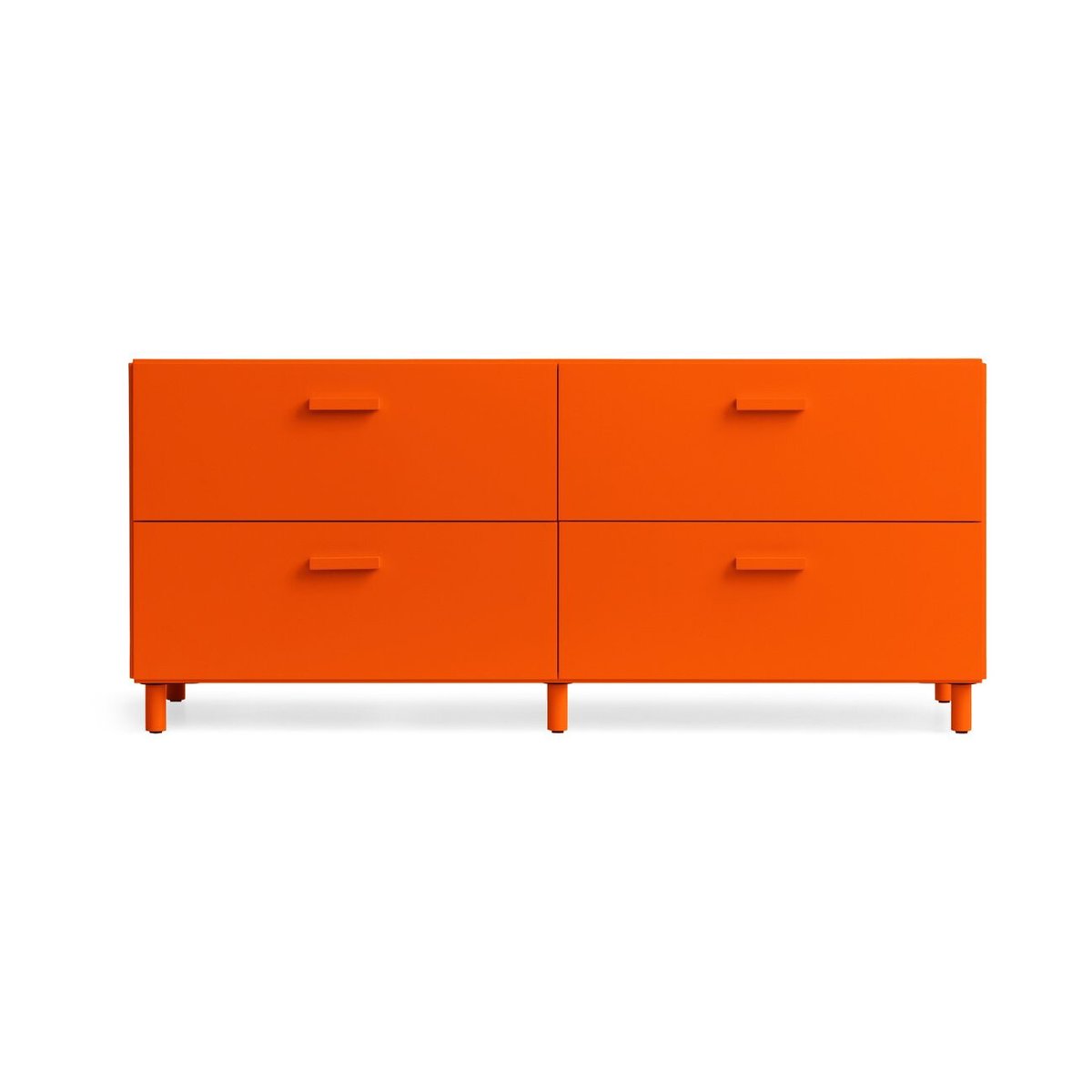 Relief Relief low dresser with legs 123x46.6 cm orange