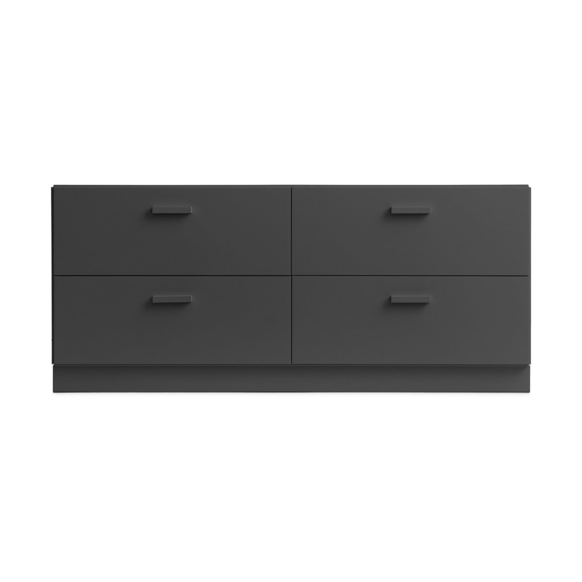 Relief Relief low dresser with pedestal 123x46.6 cm grey