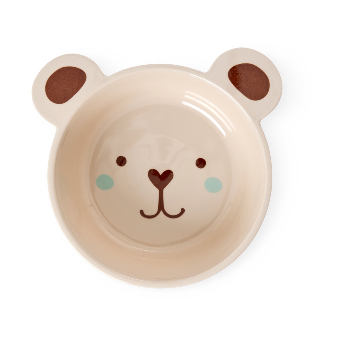 RICE Rice bear-shaped melamine bowl 50 cl Brown