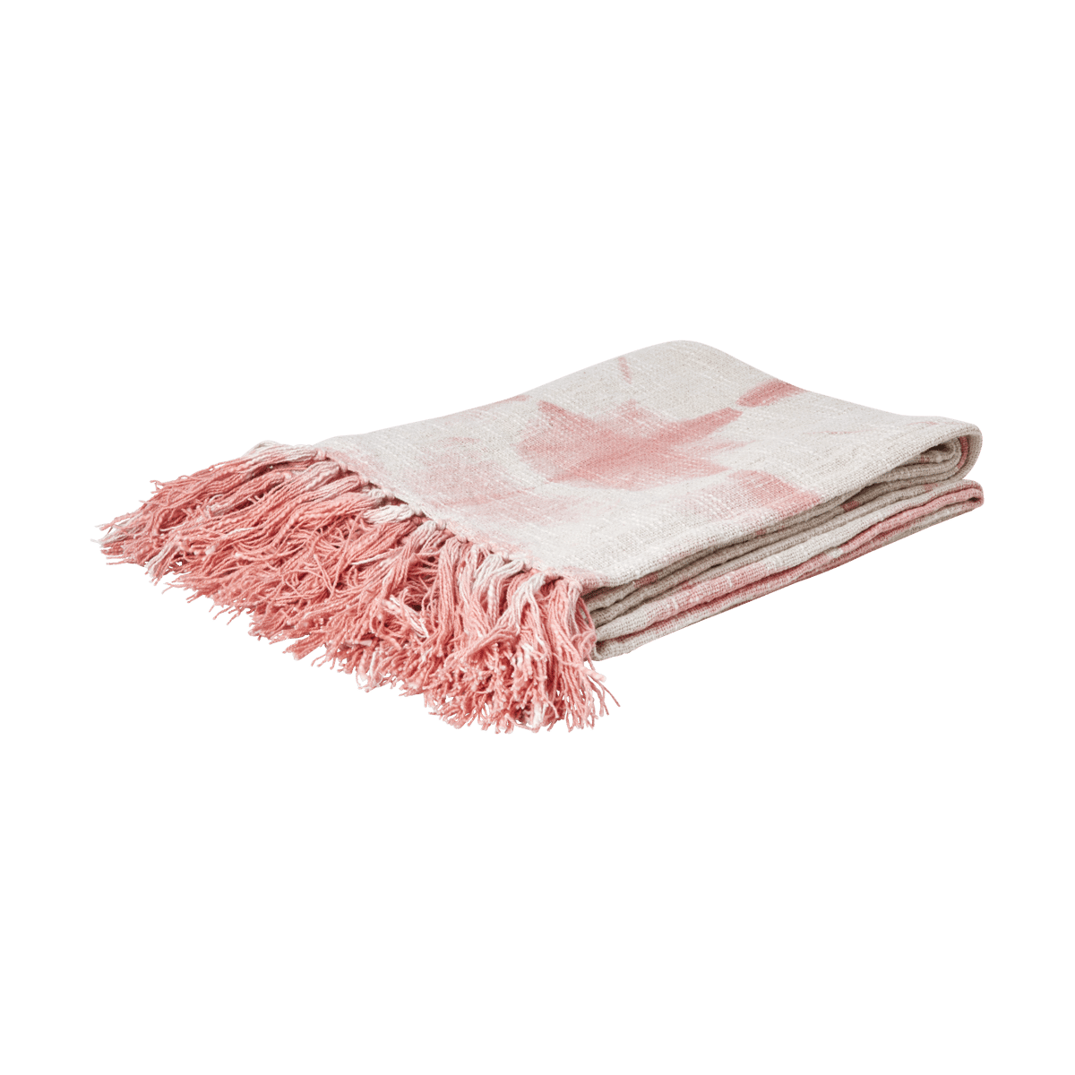 RICE Rice blanket 125x150 cm Tie-dye, soft pink | Scandinavian Design | Wool blankets & throws | Pink