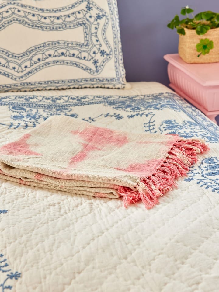 Rice blanket 125x150 cm - Tie-dye, soft pink - RICE