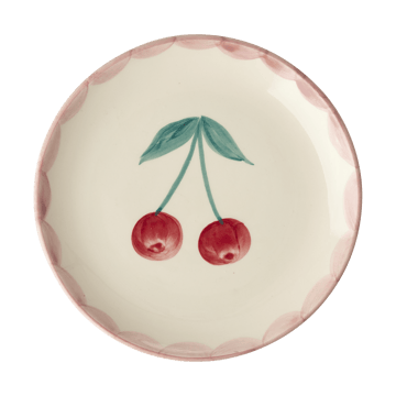 Rice ceramic plate Ø15 cm - Cherry - RICE