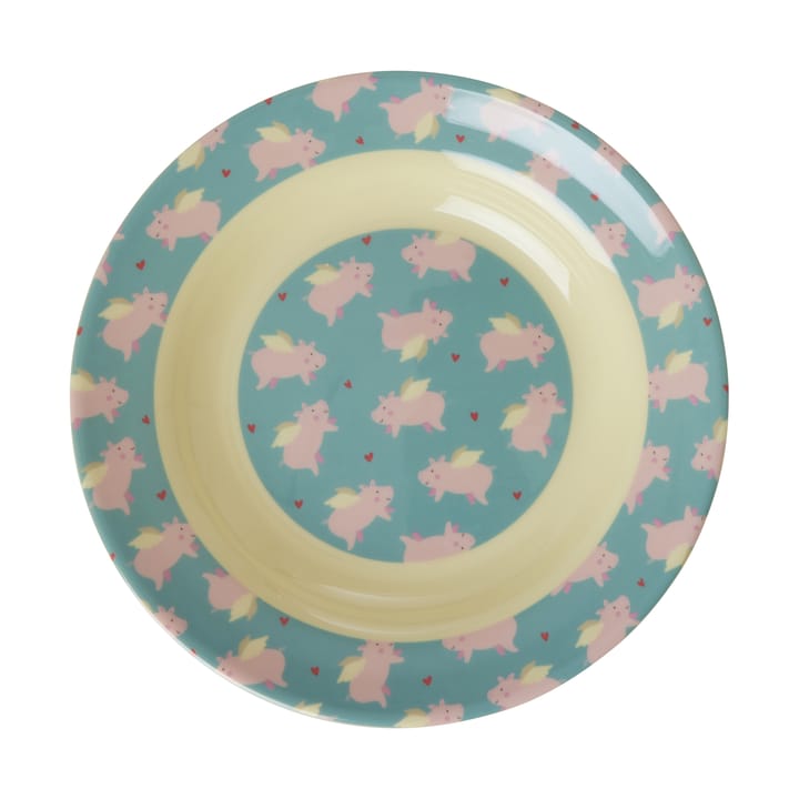 Rice children's bowl melamine Ø20 cm - Flying pig - RICE