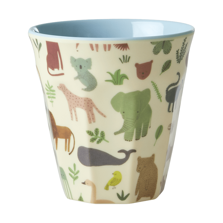 Rice children's cup melamine - Sweet Jungle Print-Soft blue - RICE