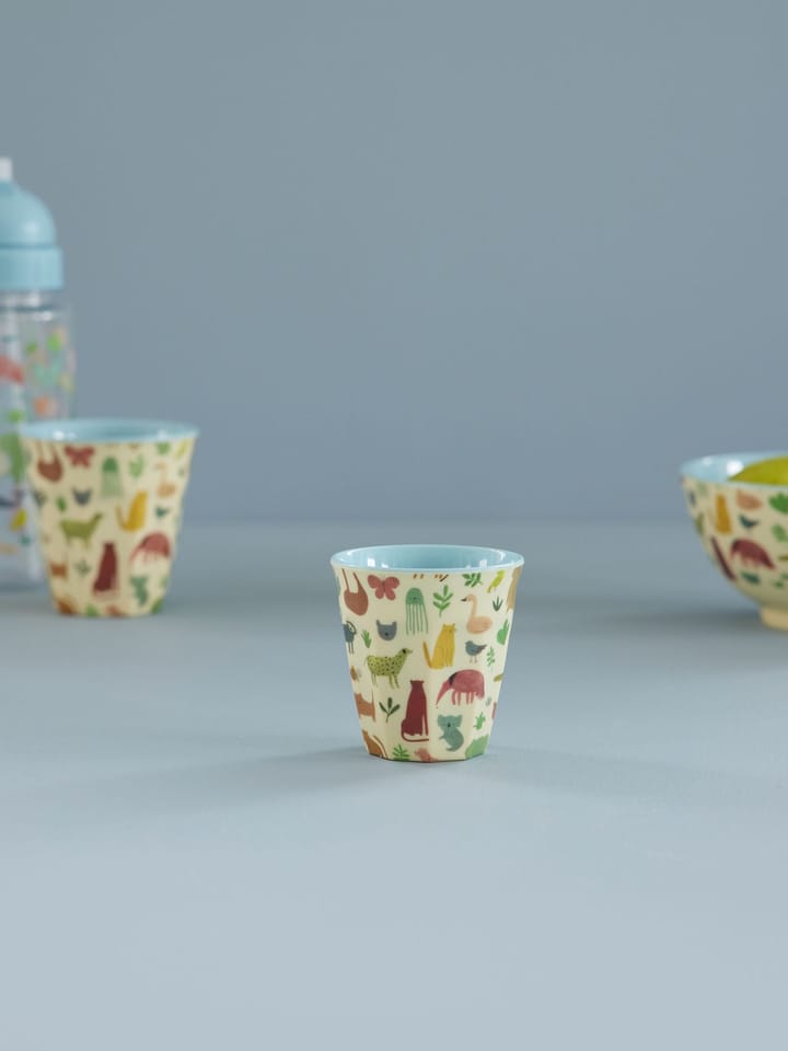 Rice children's cup melamine - Sweet Jungle Print-Soft blue - RICE