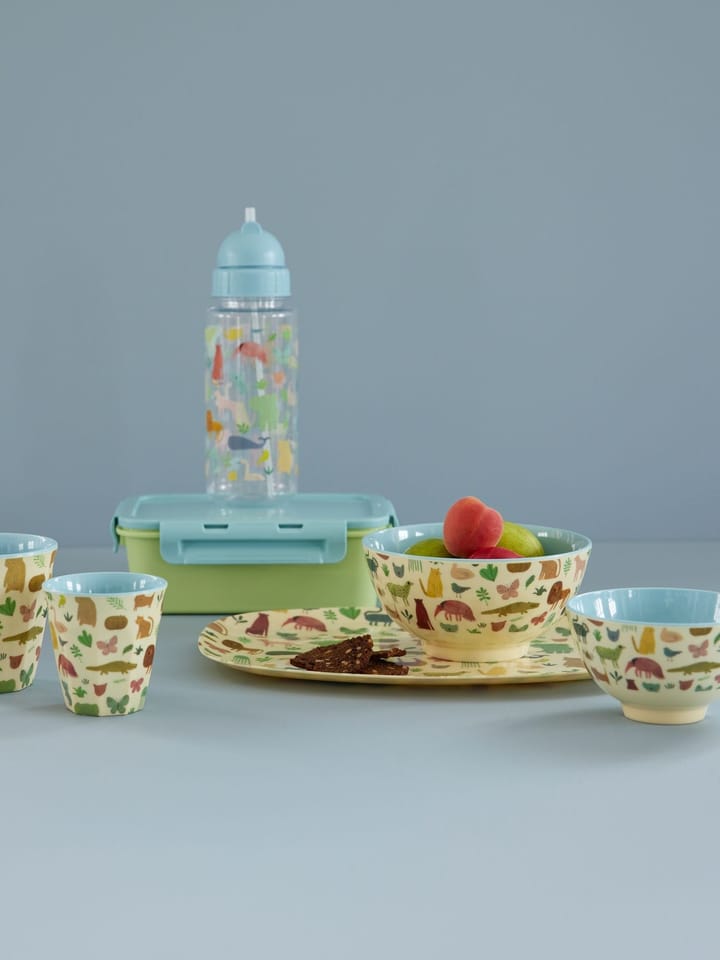 Rice children's cup melamine - Sweet Jungle Print-Soft blue - RICE