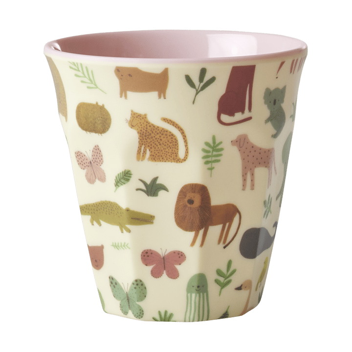 Rice children's cup melamine - Sweet Jungle Print-Soft Pink - RICE