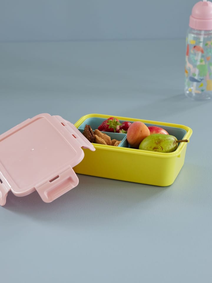 Rice lunch box with 3 compartments - Soft yellow - RICE