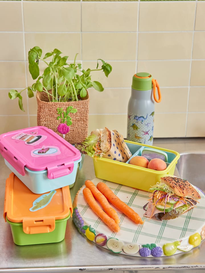 Rice lunch box with 3 compartments - Soft yellow - RICE