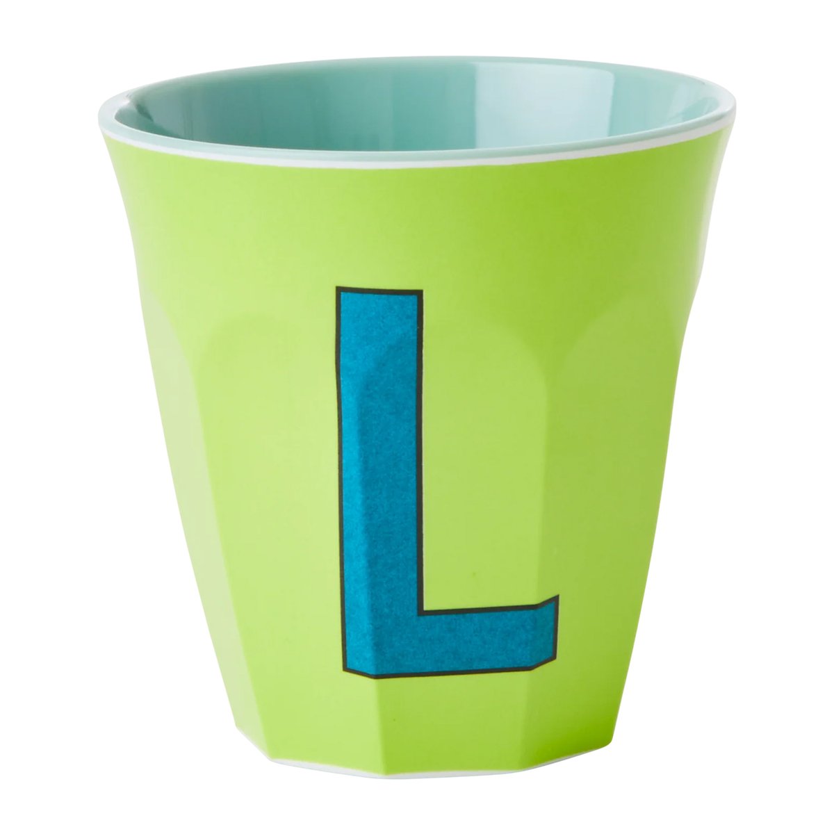 RICE Rice melamin cup medium letter - L 30 cl Lime green