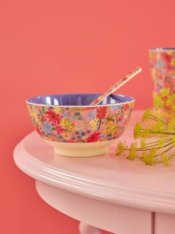 Rice melamine bowl medium - Swedish Flower - RICE