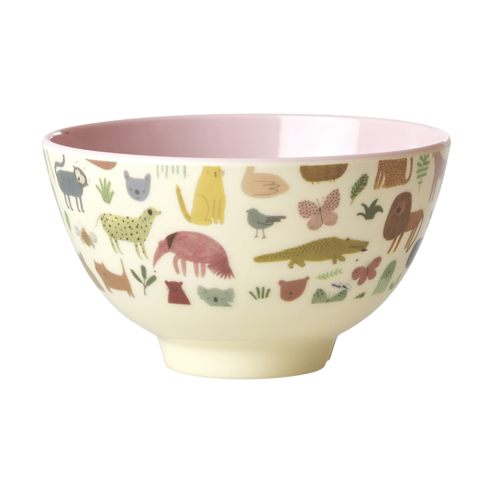 Rice melamine bowl small - Sweet Jungle Print-Soft Pink - RICE