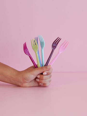 Rice melamine cake fork 6-pack - Multi - RICE