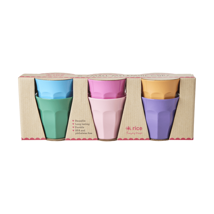 Rice melamine cup small 6-pack - Multi - RICE