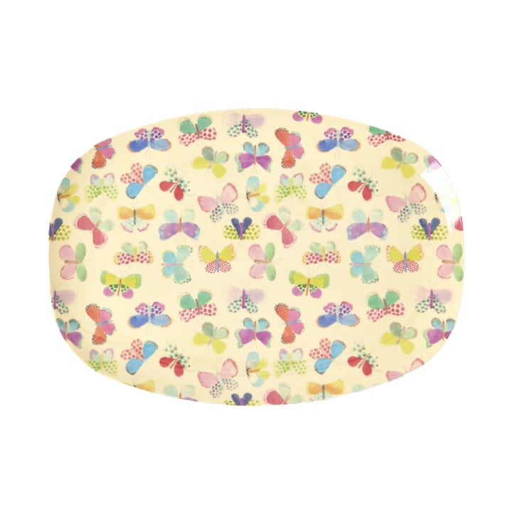 Rice melamine plate 22x30 cm - Butterfly - RICE