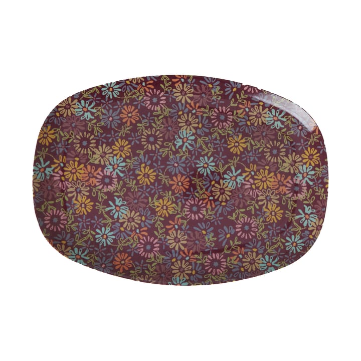 Rice melamine plate 22x30 cm - Stripes - RICE