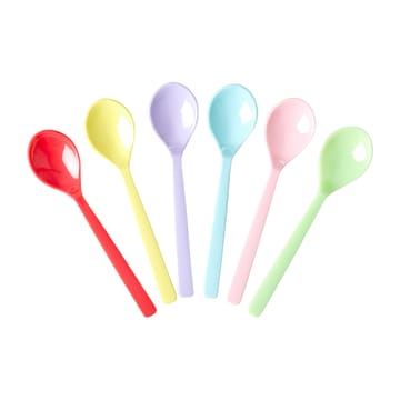 Rice melamine spoon 14 cm 6-pack - Yippie yippie yeah - RICE