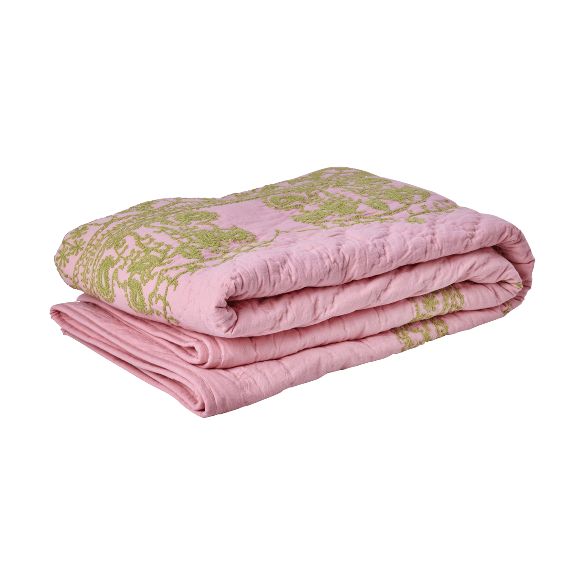 RICE Rice quilted blanket 140x200 cm Soft pink