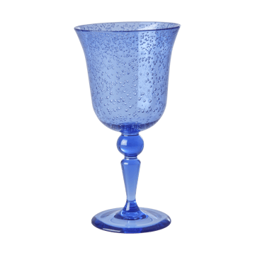 Rice wine glass bubble design 36 cl - Blue - RICE