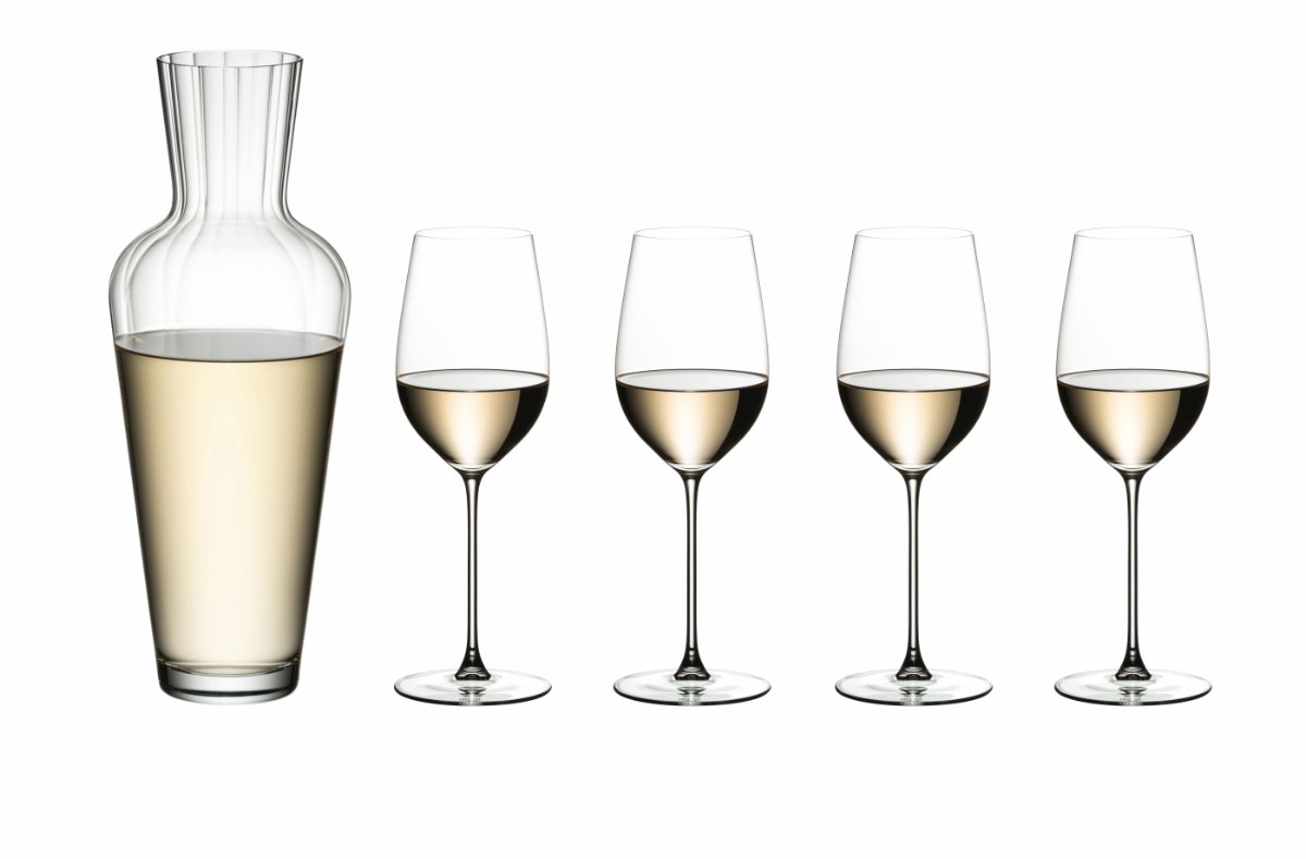 Riedel Veritas Riesling 4-pack including Mosel carafe Clear