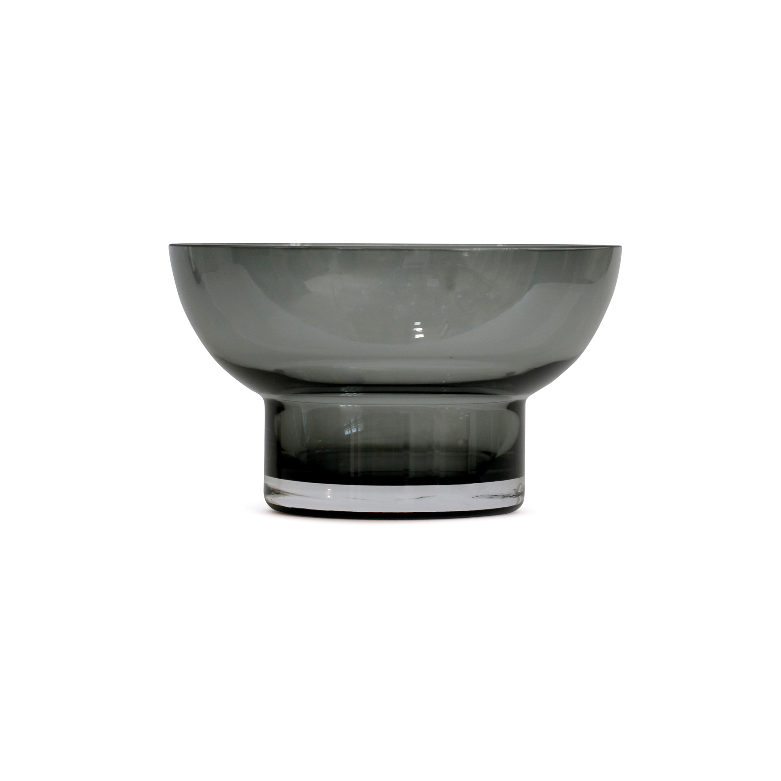 Glass bowl no. 50, Smoked grey