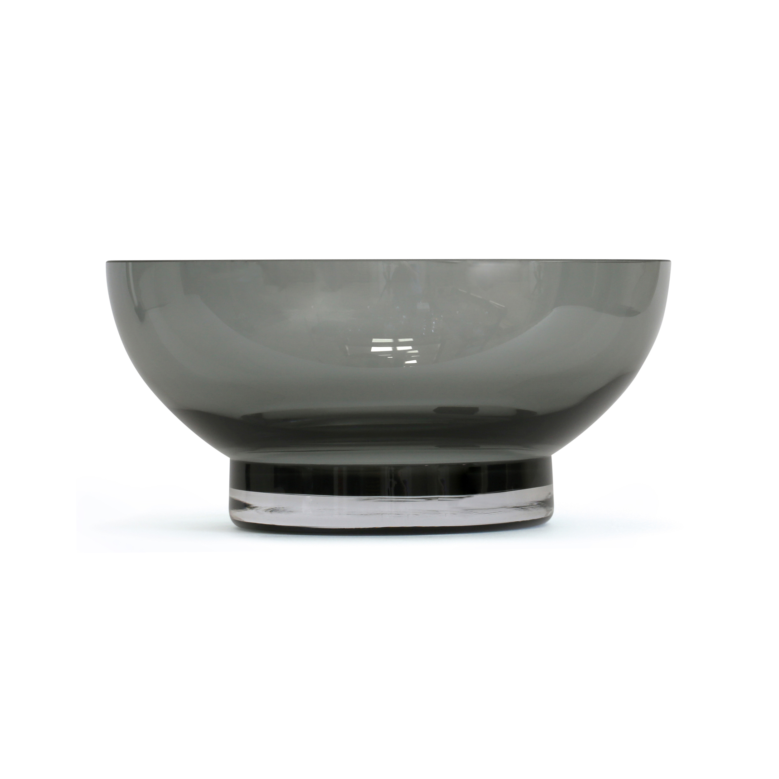 Glass bowl no. 51, Smoked grey