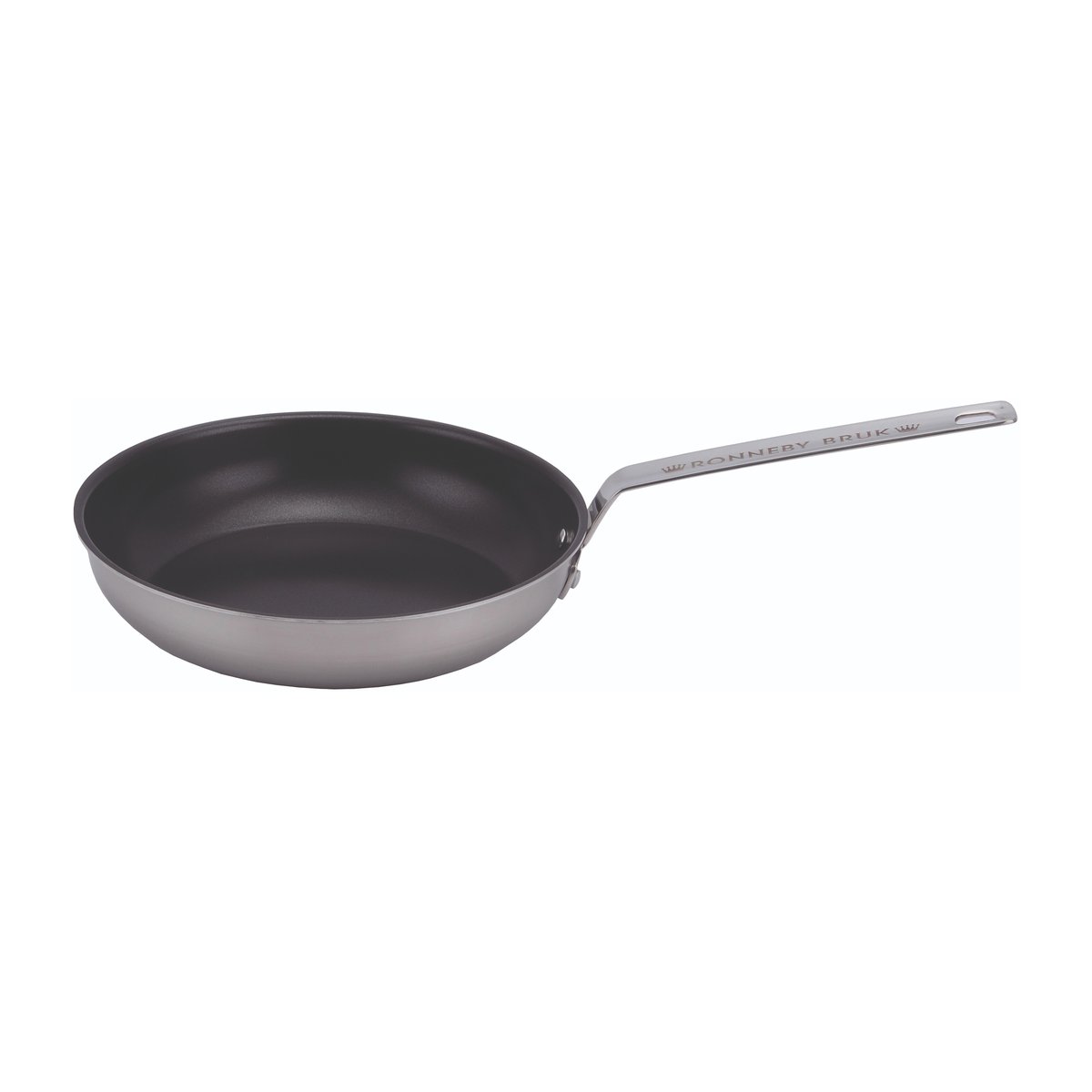 Ronneby Bruk Inox frying pan in stainless steel with ceramic nonstick coating Ø24 cm