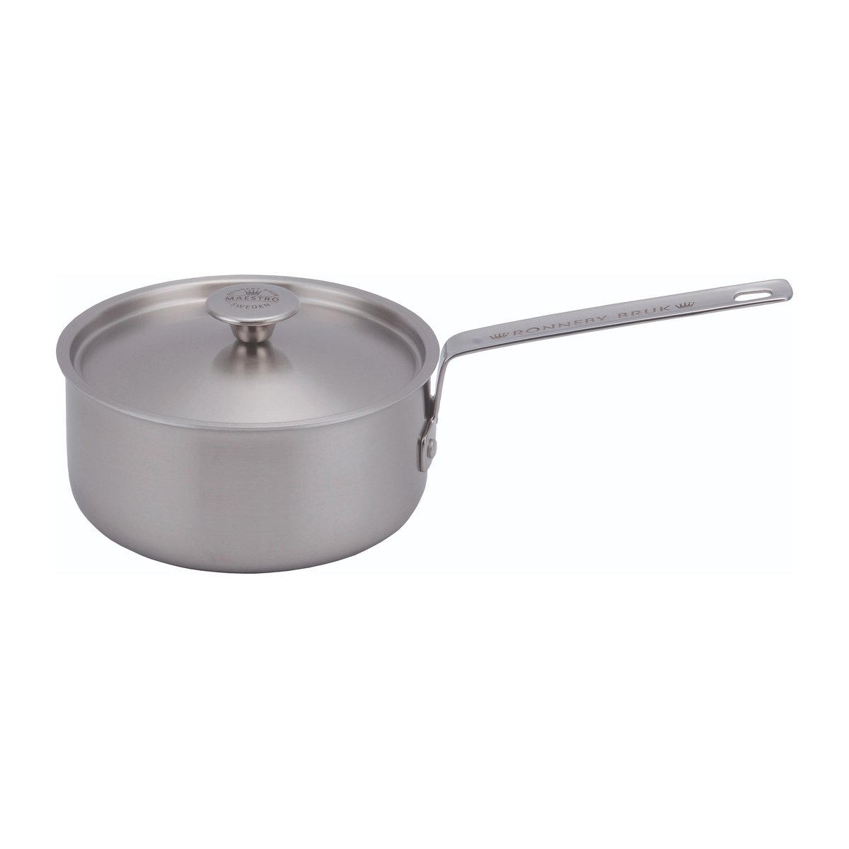 Ronneby Bruk Inox stainless steel sauce pan  lid 2.4 l