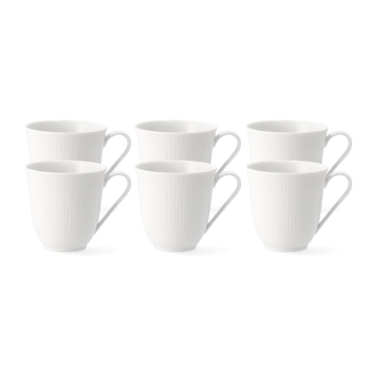 Rörstrand Swedish Grace mug 30 cl, 6-pack snow (white) snow (white)