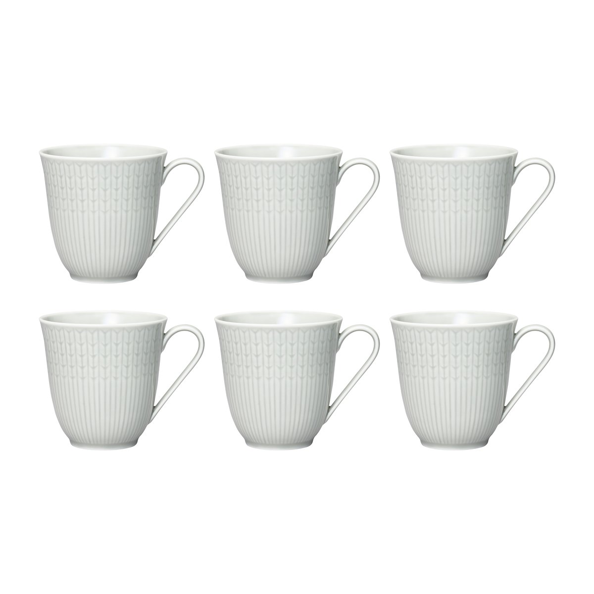 Rörstrand Swedish Grace mug small 6-pack Mist (grey) Mist (grey)