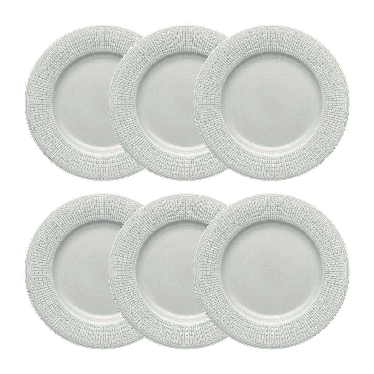 Rörstrand Swedish Grace plate Ø24 cm 6-pack Mist (grey) Mist (grey)