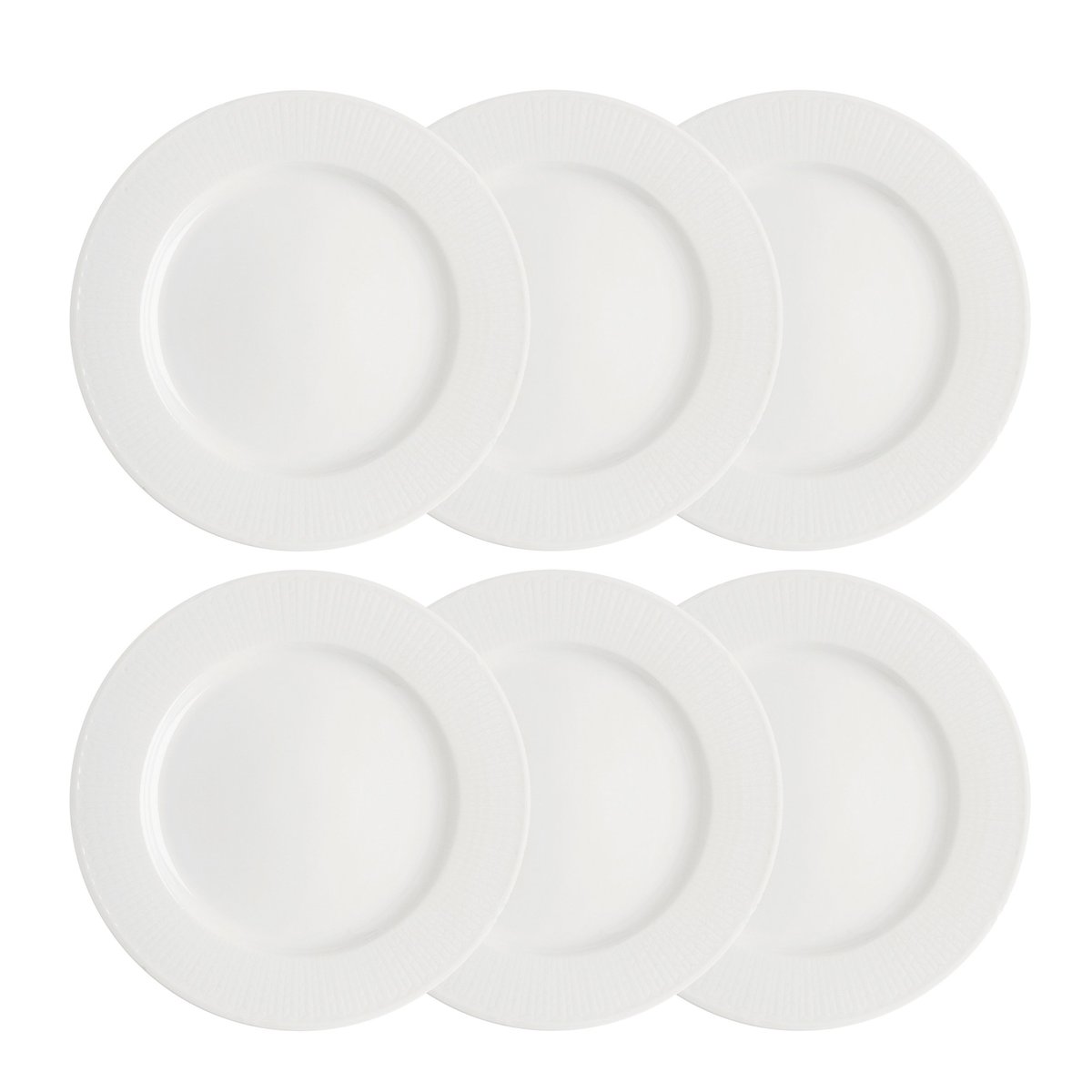 Rörstrand Swedish Grace plate 27 cm 6-pack snow (white) snow (white)