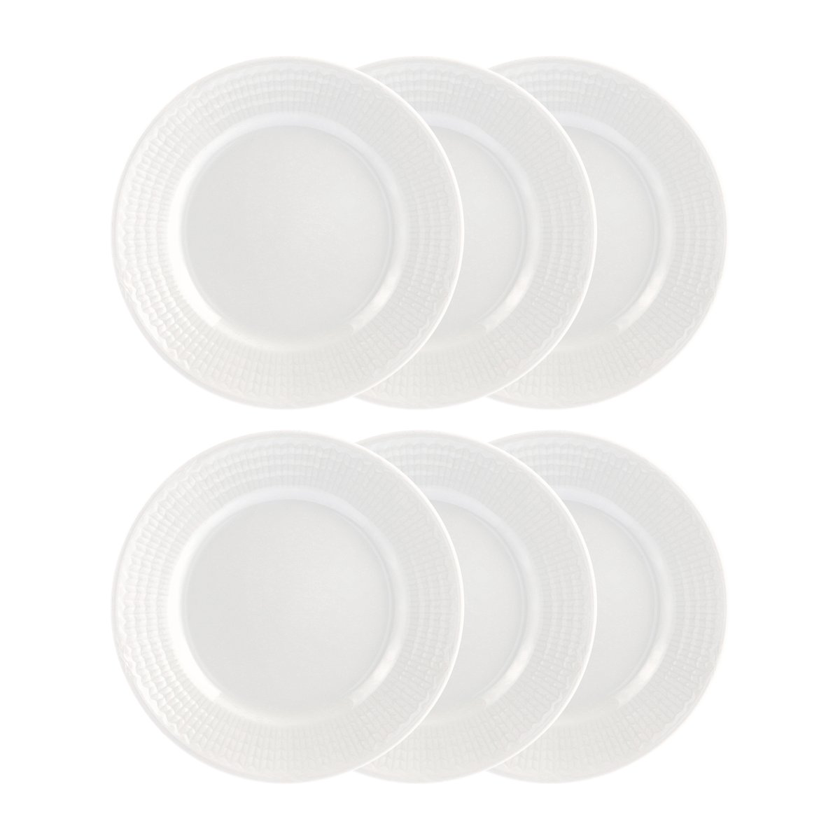 Rörstrand Swedish Grace side plate 17 cm, 6-pack snow (white) snow (white)