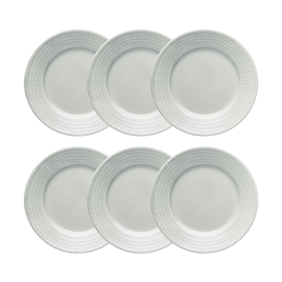 Rörstrand Swedish Grace side plate 6-pack Mist (grey) Mist (grey)