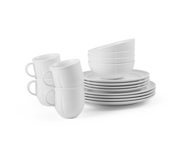 Grand Cru Soft dinnerware set white 16-piece - White - Rosendahl