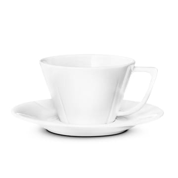 Grand Cru tea cup and saucer - white - Rosendahl