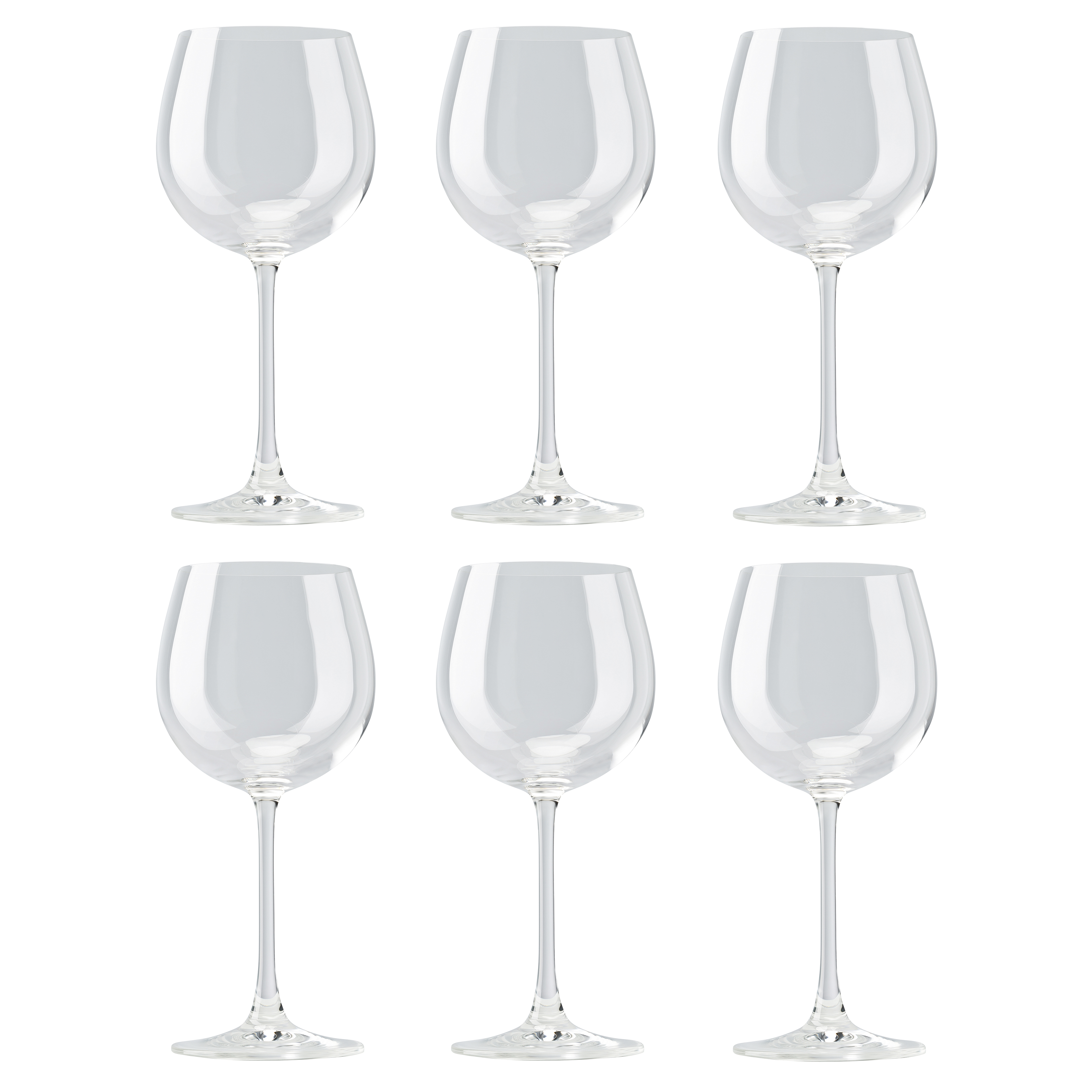 Divino Burgundy Red Wine Glasses, Set of 6 by Rosenthal