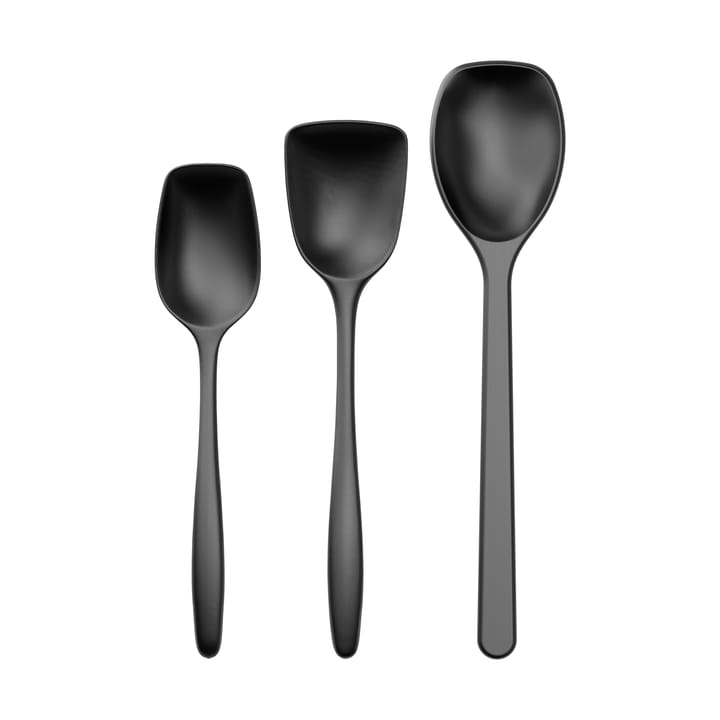 Classic cooking spoon set 3 pieces - Black - Rosti