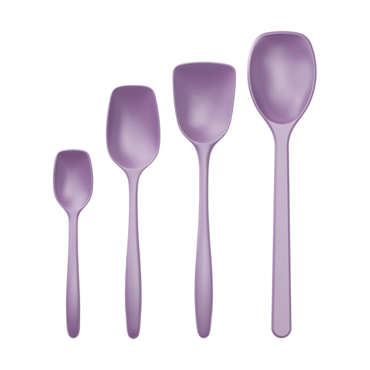 Classic cooking spoon set 4 pieces - Lavender - Rosti