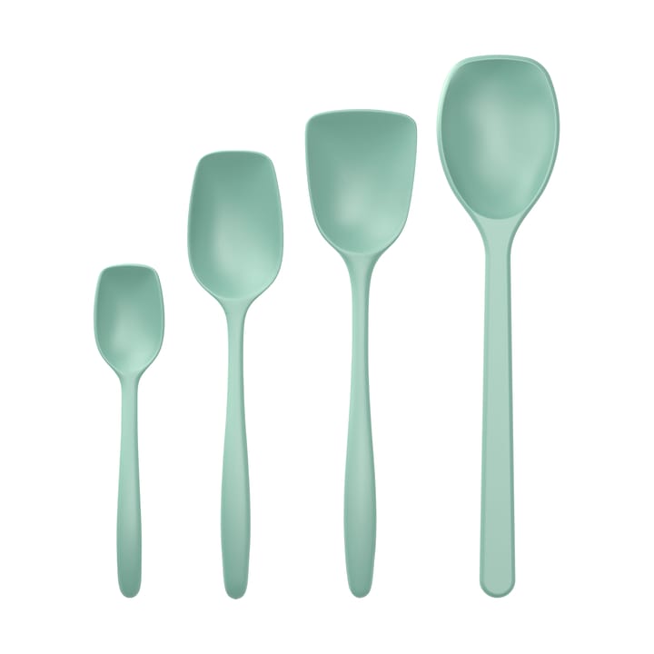 Classic cooking spoon set 4 pieces - Nordic green - Rosti