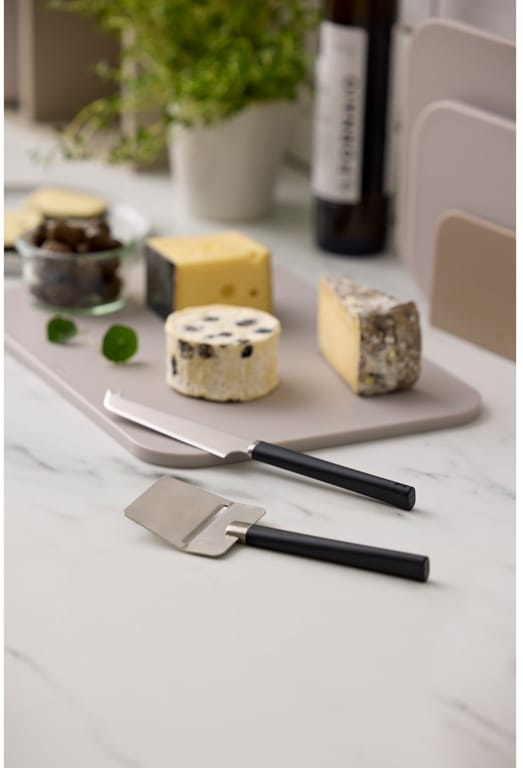 Emma Cheese Set 2 Pieces, Black Rosti