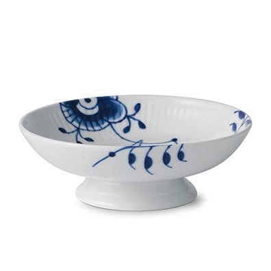 Royal Copenhagen Blue Fluted Mega bowl on stand 17 cm