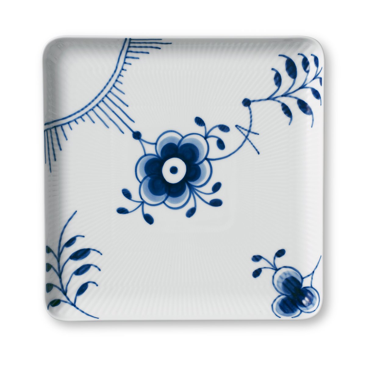 Royal Copenhagen Blue Fluted Mega quarter plate 2x2 cm