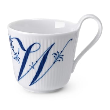 Blue Fluted Plain Alphabet cup 33 cl - W - Royal Copenhagen