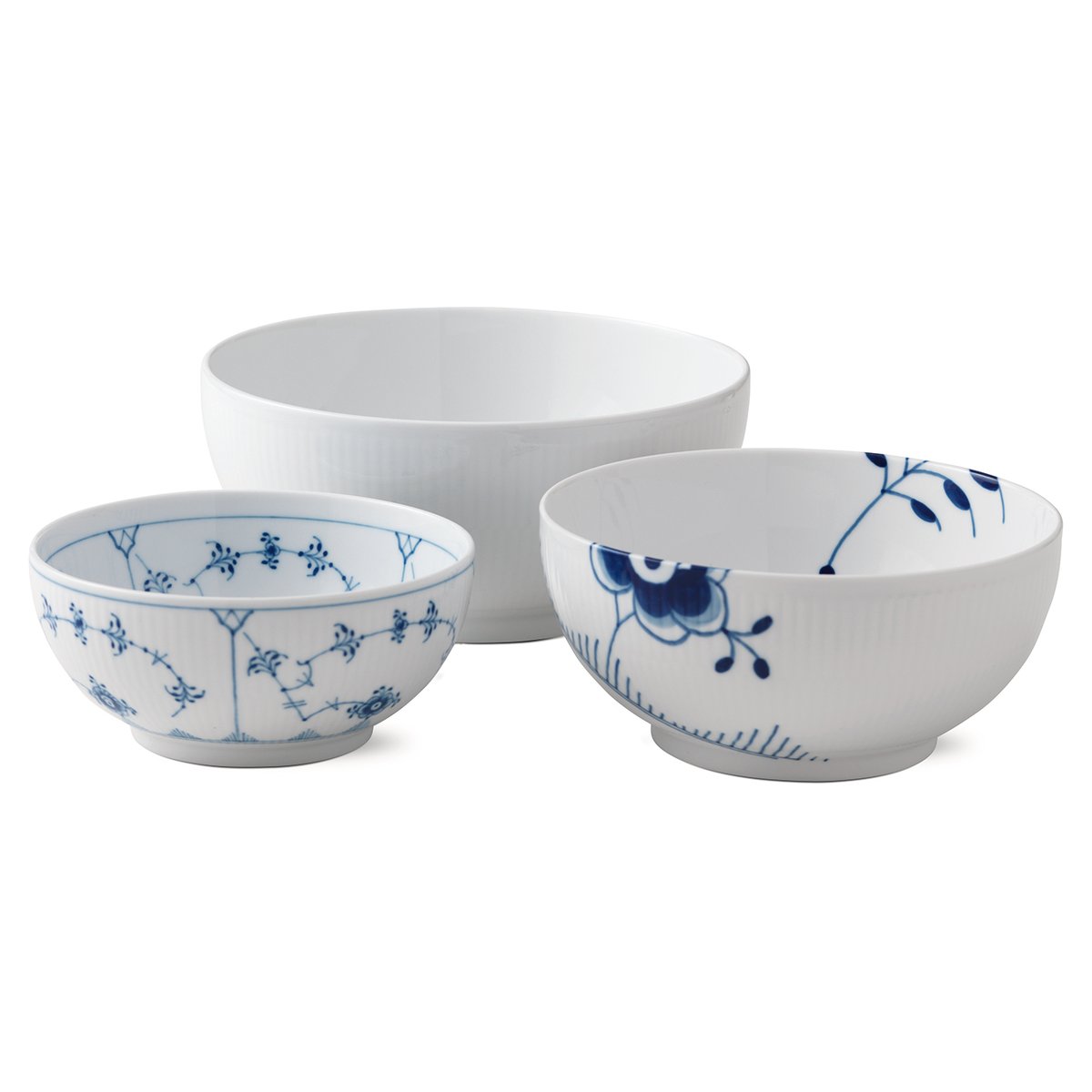 Royal Copenhagen Hilargey Mix bowls 3-pack set 2 (110 cl-180 cl-310 cl)