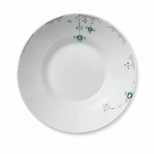 Multicoloured Elements sage green deep plate, 24.5 cm Royal Copenhagen